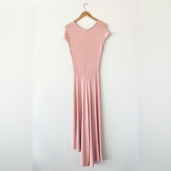 Free People FP Beach Powder Pink Maxi Dress sz L Wedding Dates Romantic Vacation - Picture 12 of 13